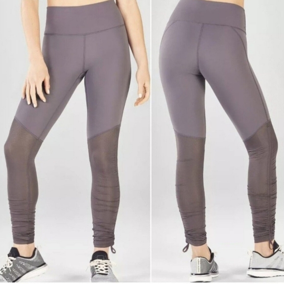 Fabletics Pants - Fabletics Cashel Foldover PureLuxe Leggings in Mauve/Purple - Size L
